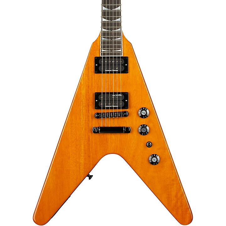 Dave Mustaine Flying V EXP Electric Guitar Antique Natural