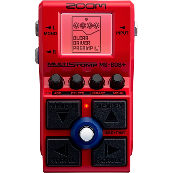 MS 60B MultiStomp Bass Effects Pedal Red
