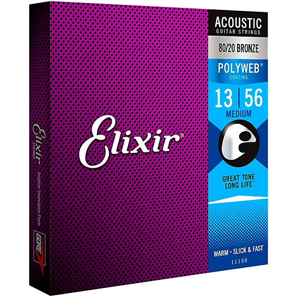 Medium Polyweb Acoustic Guitar Strings