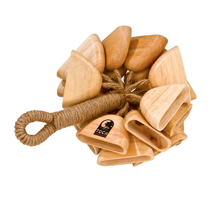 Wood Rattle on Handle