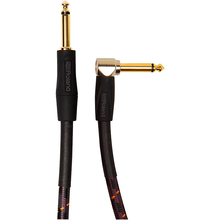 Gold Series 1 4 Angled Straight Instrument Cable 10 ft Black