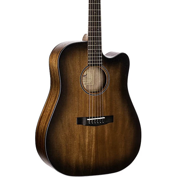 Core Series Solid Mahogany Dreadnought Cutaway Guitar Black Burst