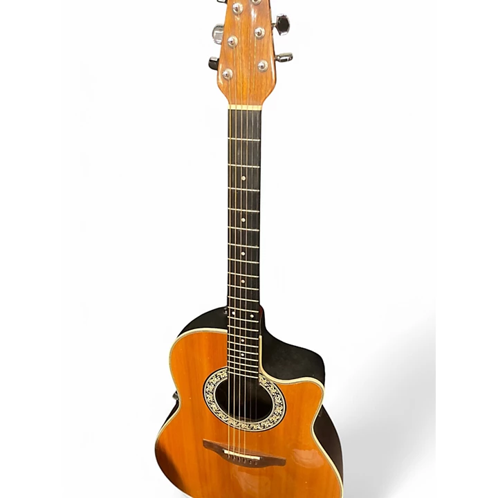 Used Ovation 1661 BALLADEER Natural Acoustic Electric Guitar
