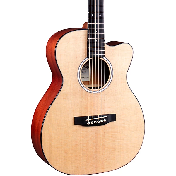 Martin 000 Jr 10E Auditorium Cutaway Acoustic Electric Guitar Natural