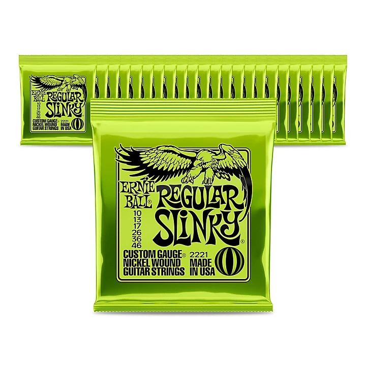 2221 Nickel Regular Slinky Electric Guitar Strings 24 Pack