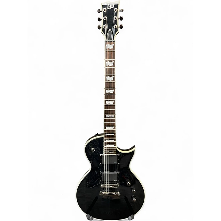Used ESP LTD EC401FM Black Solid Body Electric Guitar