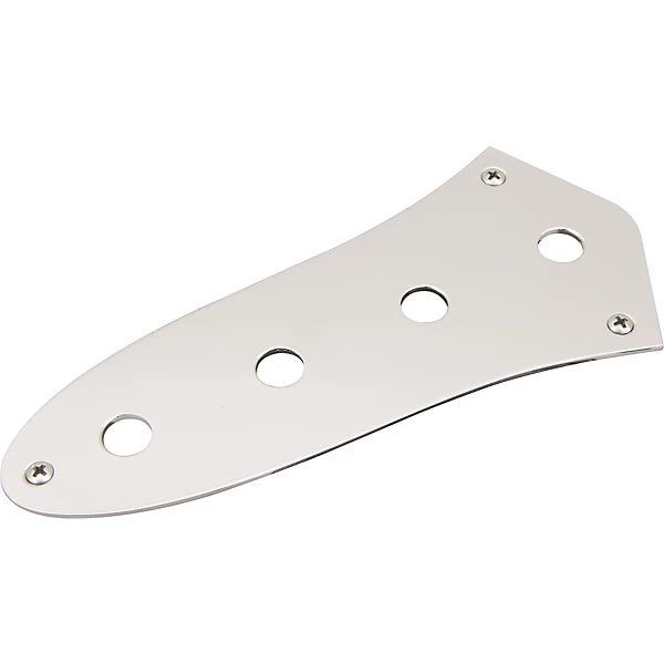 Control Plate for Deluxe Jazz Bass Chrome