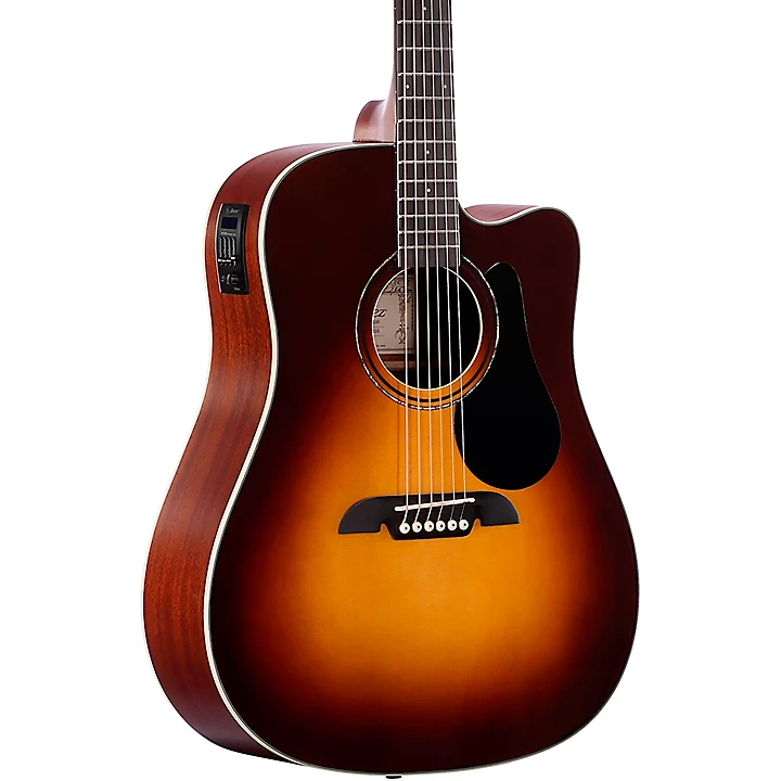 Dreadnought Cutaway Acoustic Electric Guitar Sunburst