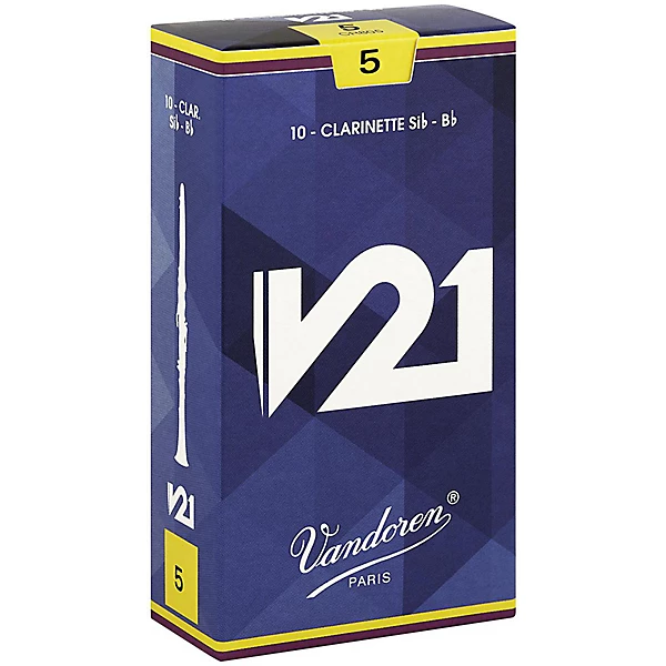 V21 Bb Clarinet Reeds Strength 5 Box of 10