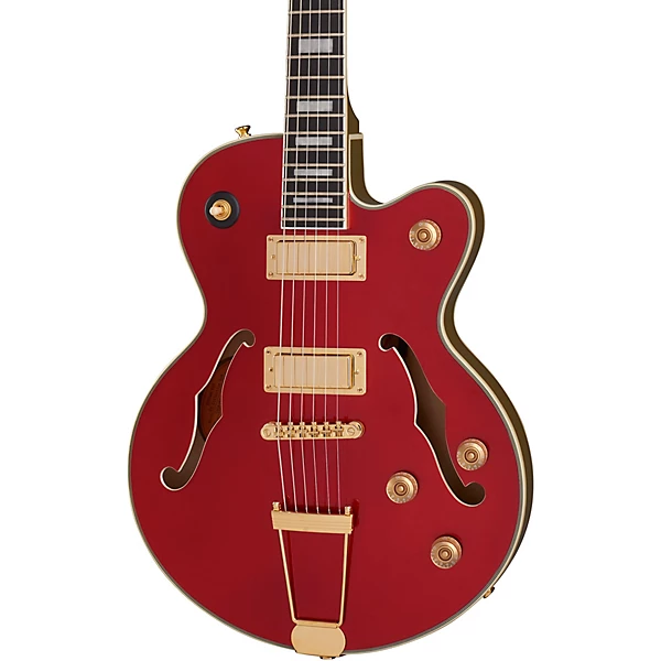 Epiphone Uptown Kat ES Semi Hollow Electric Guitar Ruby Red Metallic