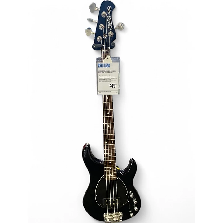 Used Sterling SB14 BLACK Electric Bass Guitar