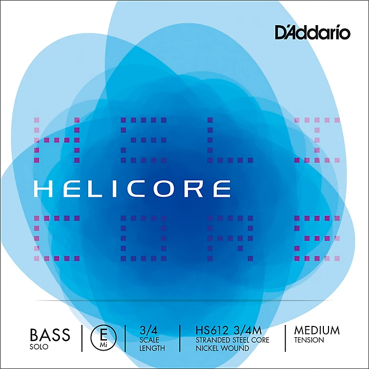 Helicore Solo Series Double Bass E String 3 4 Size Medium