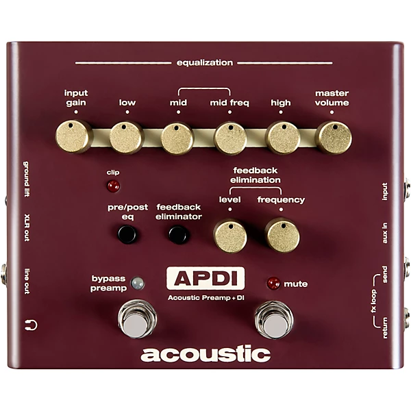 Clearance Acoustic APDI Acoustic Preamp + D.I. Pedal