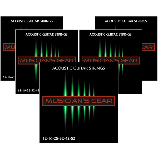 80 20 Bronze Acoustic Guitar StringsLight 5 Pack