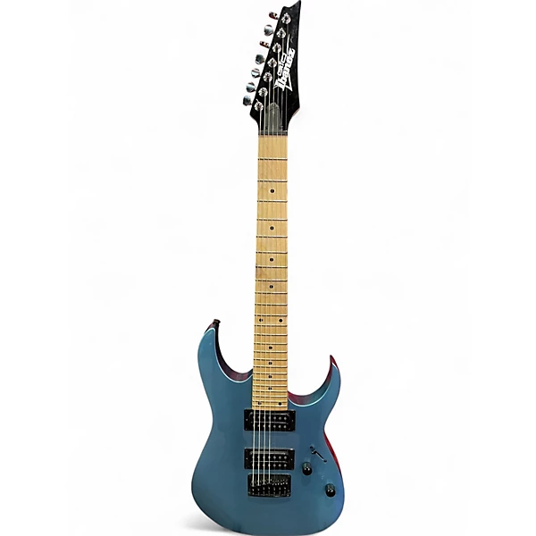 Used Ibanez GRG7221M Turquoise Solid Body Electric Guitar