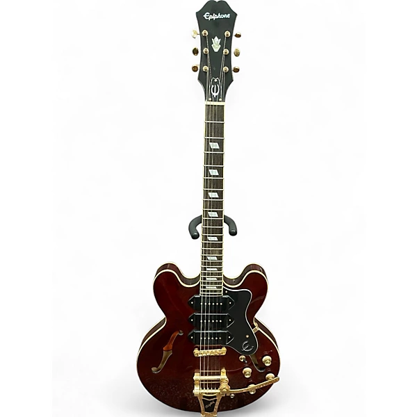 Used Epiphone Riviera P93 Wine Red Hollow Body Electric Guitar