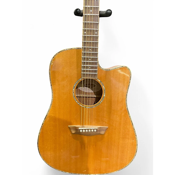 Used Washburn WD15SCE Natural Acoustic Electric Guitar