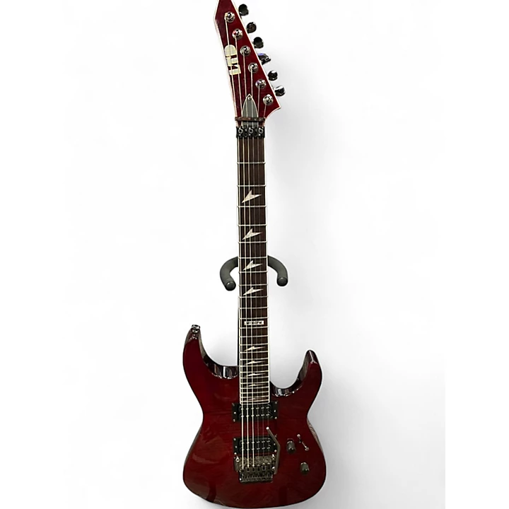 ESP Used ESP LTD M300FM red flame Solid Body Electric Guitar.gc