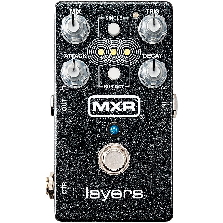 MXR M307 Layers Delay Effects Pedal Black Sparkle