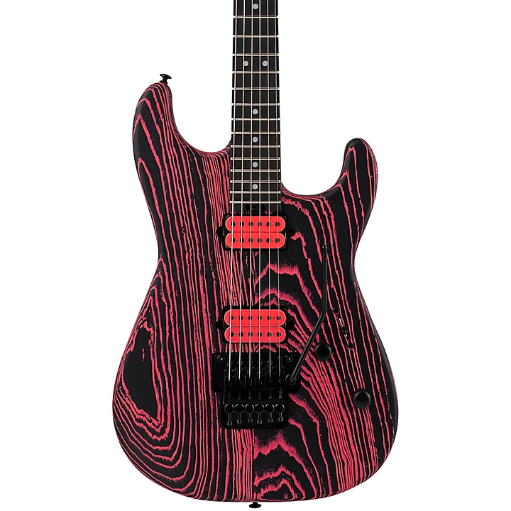 Charvel Pro Mod San Dimas Style 1 HH FR E Ash Electric Guitar Neon Pink Ash