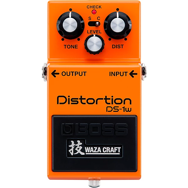 DS 1W Distortion Waza Craft Effects Pedal Orange