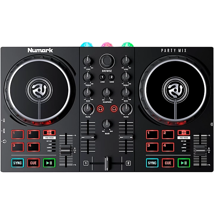Party Mix II DJ Controller with Built In Light Show