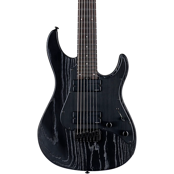 ESP LTD SN 1007 Baritone HT 7 String Electric Guitar Black Blast