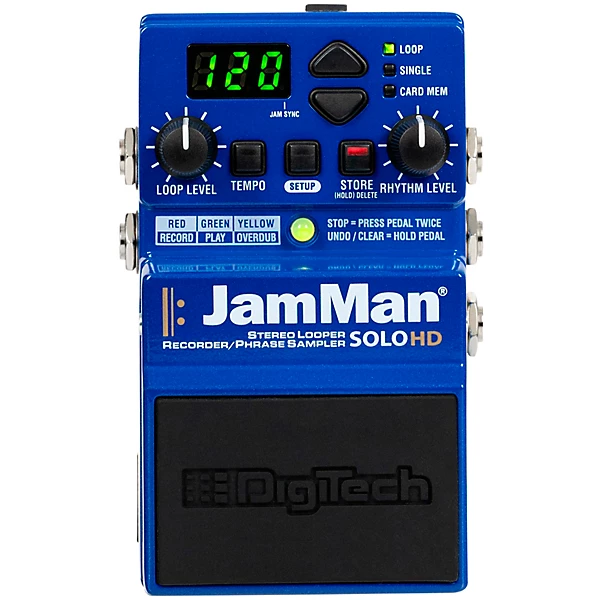 JamMan Solo HD Stereo Looper Effects Pedal Blue