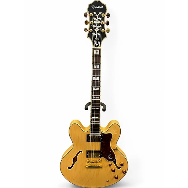 Used Epiphone Sheraton II Natural Hollow Body Electric Guitar