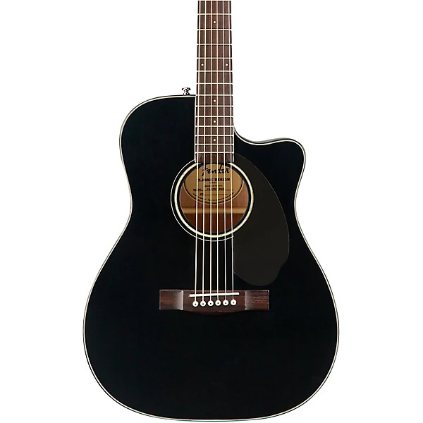 Fender CC 60SCE Concert Acoustic Electric Guitar Black