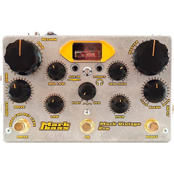 Mark Vintage Pre Tube Bass Preamp Pedal Metal
