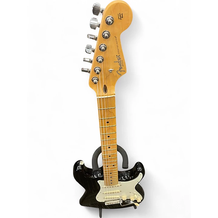 Used Fender American Standard Stratocaster Black Solid Body Electric Guitar
