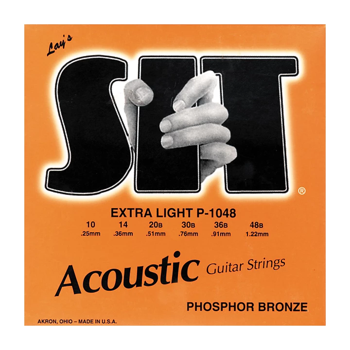 P 1048 Phosphor Extra Light Acoustic Guitar Strings