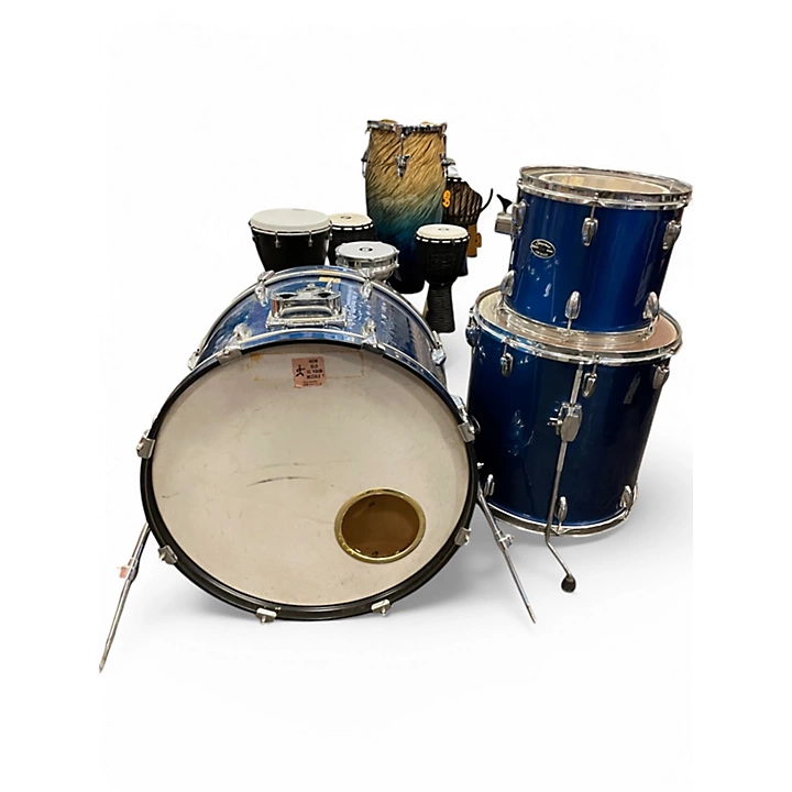 Slingerland Used Slingerland 3 Piece Jam Session Blue Drum Kit.gc