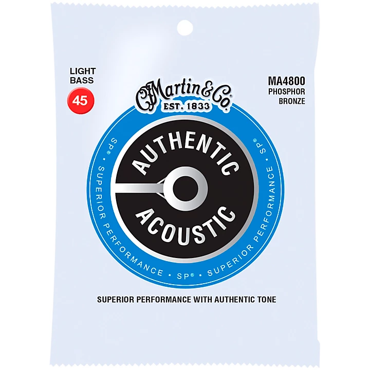 Authentic Acoustic Phosphor Bronze Light Bass Strings