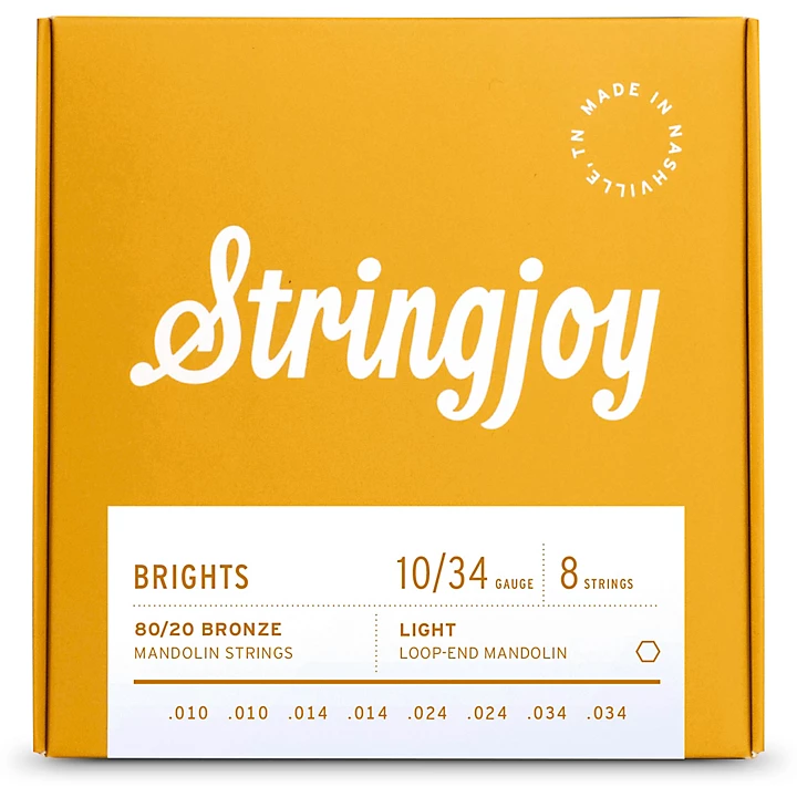 Brights 80 20 Bronze 10 34 Mandolin Strings