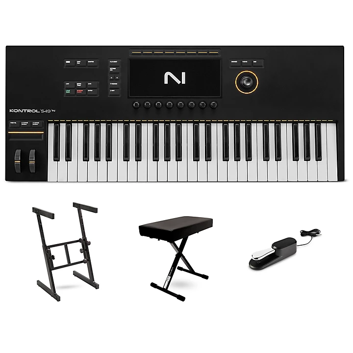 Kontrol S49 MK3 49 Key MIDI Keyboard Controller Essentials Bundle