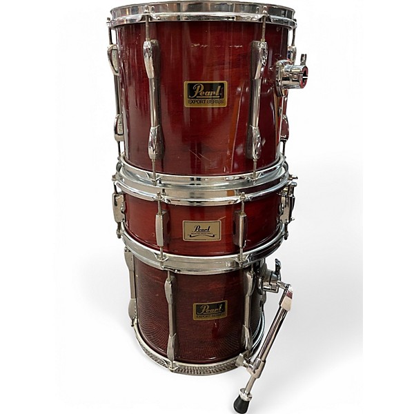 Pearl Used Pearl 5 Piece Export Wine Red Drum Kit