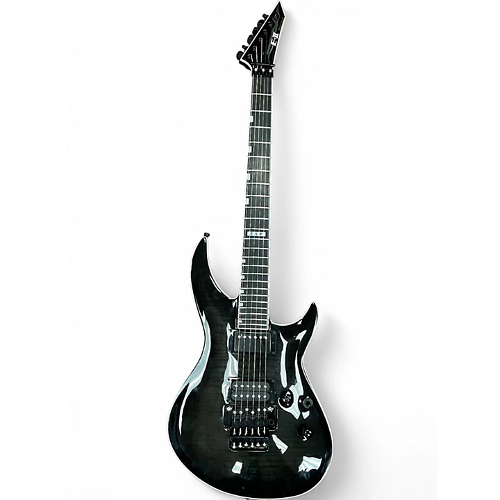 Used ESP E II HORIZON III FR Trans Black Solid Body Electric Guitar