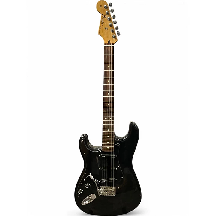 Used Fender Standard Stratocaster Black Solid Body Electric Guitar