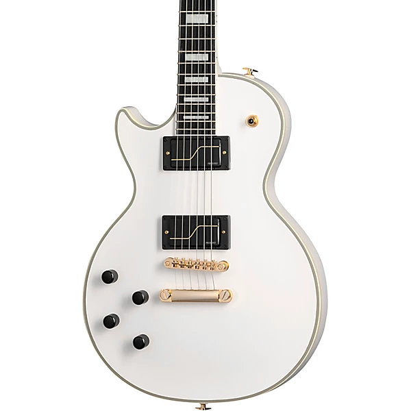 Matt Heafy Origins Les Paul Custom Left Handed Electric Guitar Bone White