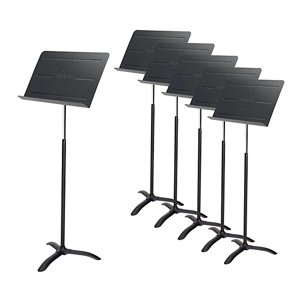 Professional Orchestral Music Stand Black 6 Pack