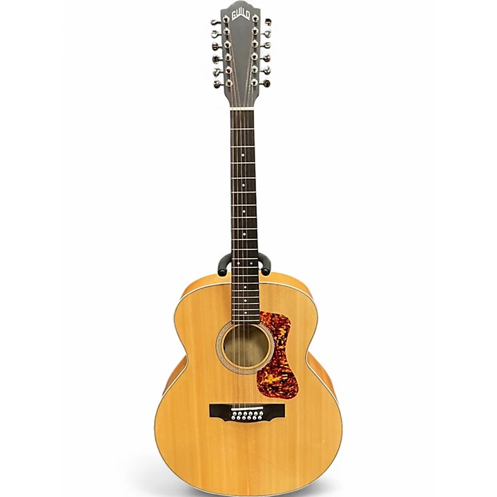 Used Guild F 2512e Natural 12 String Acoustic Electric Guitar