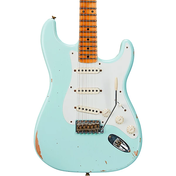 58 Stratocaster Relic Electric Guitar Super Faded Aged Surf Green