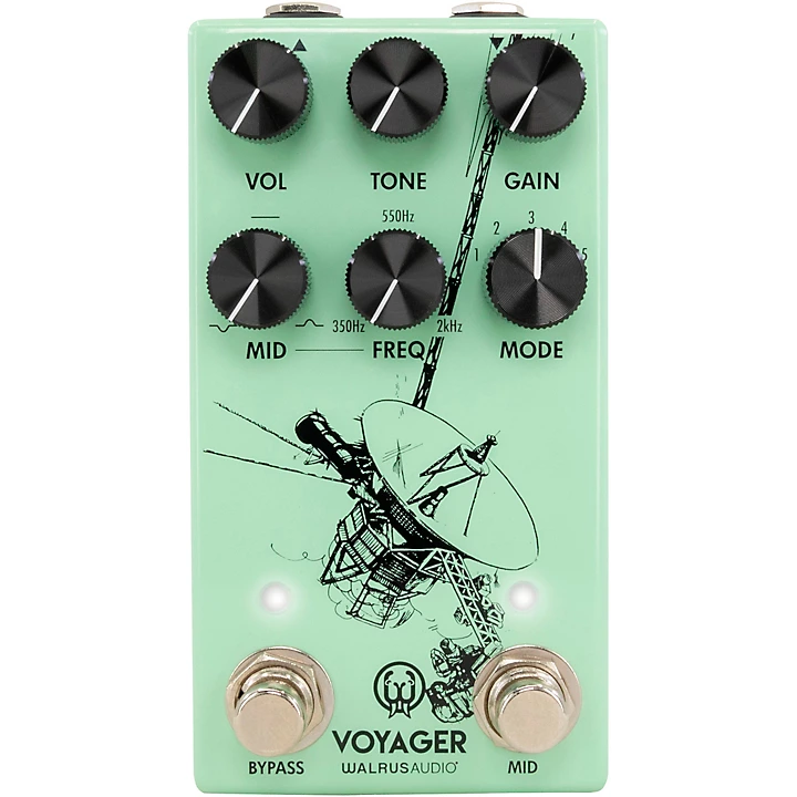 Voyager Pre Amp Overdrive MKII Effects Pedal Seafoam