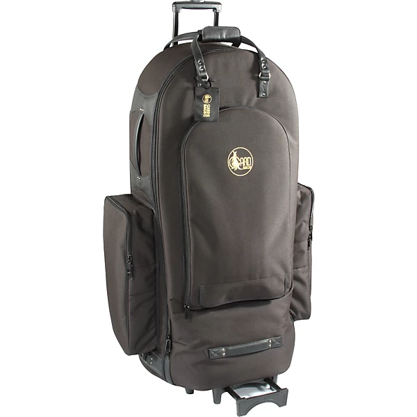 5 4 Tuba Wheelie Bag 65 WBFSK Black Synthetic w Leather Trim