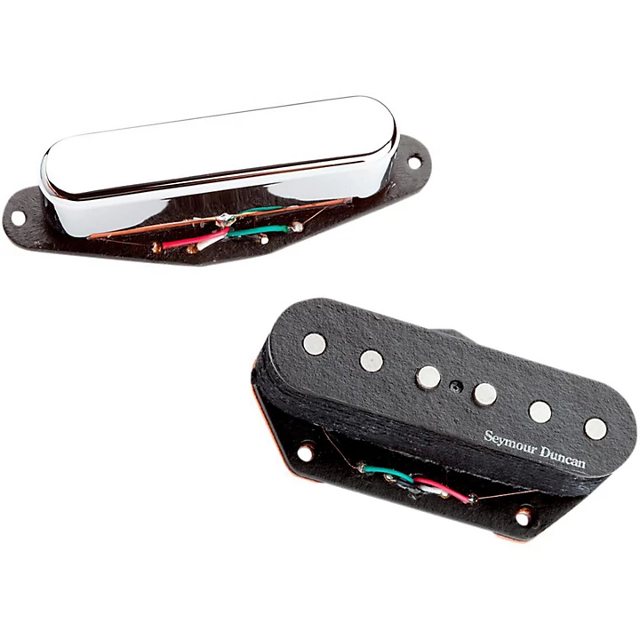 Vintage Stack Pickup for Tele Set Black Chrome