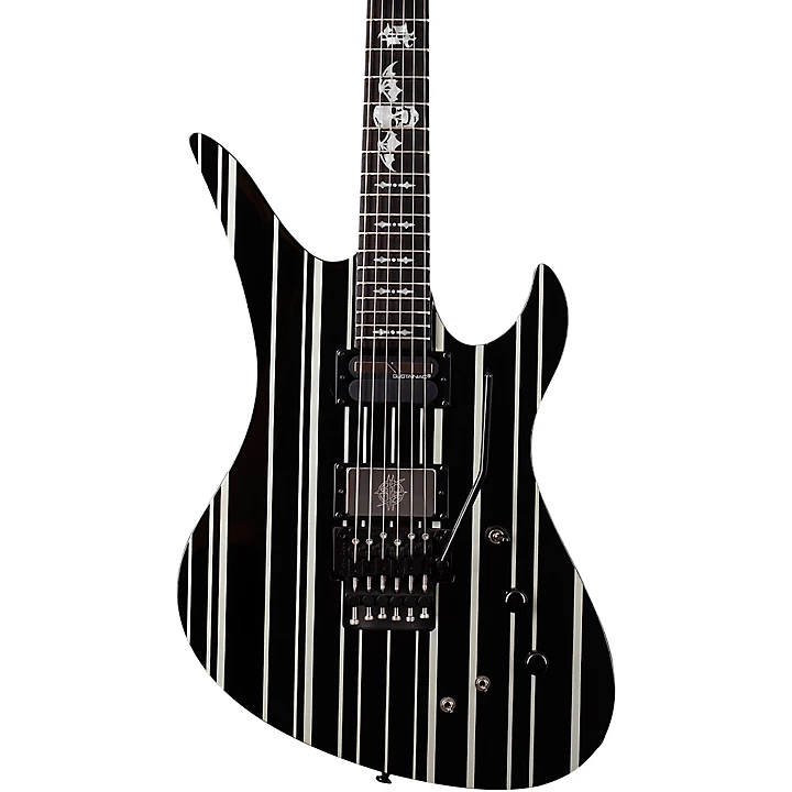 Synyster Gates Custom S Electric Guitar Black Pinstripes