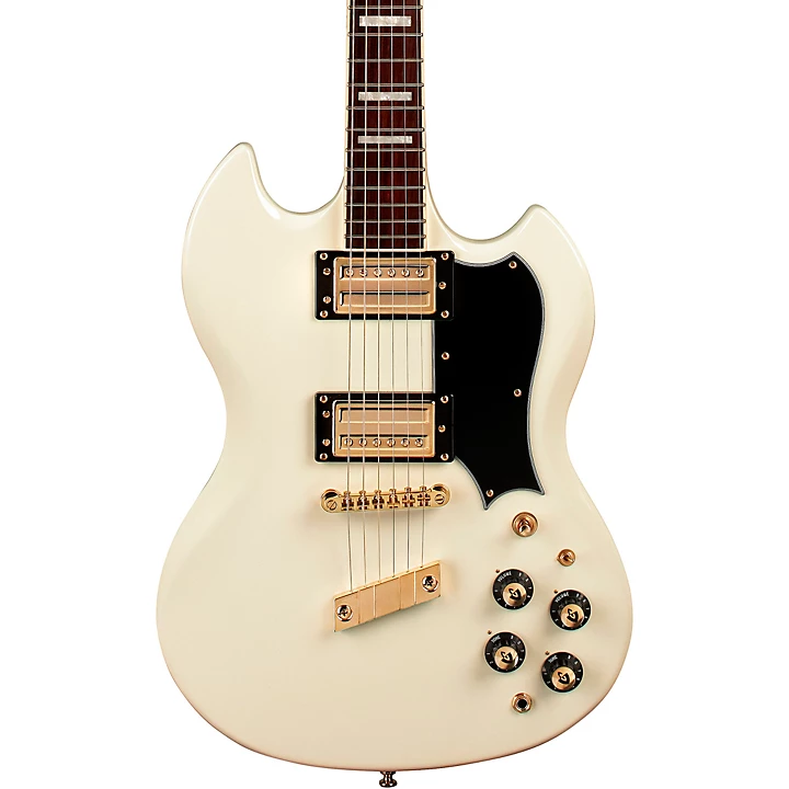 Guild Polara Kim Thayil Solidbody Electric Guitar Vintage White