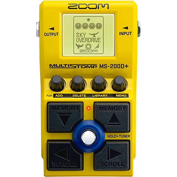 Zoom MS 200D+ Multi Stomp Distortion Effects Pedal Yellow